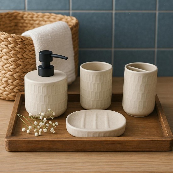 Ceramic Bathroom Set 4 Pcs