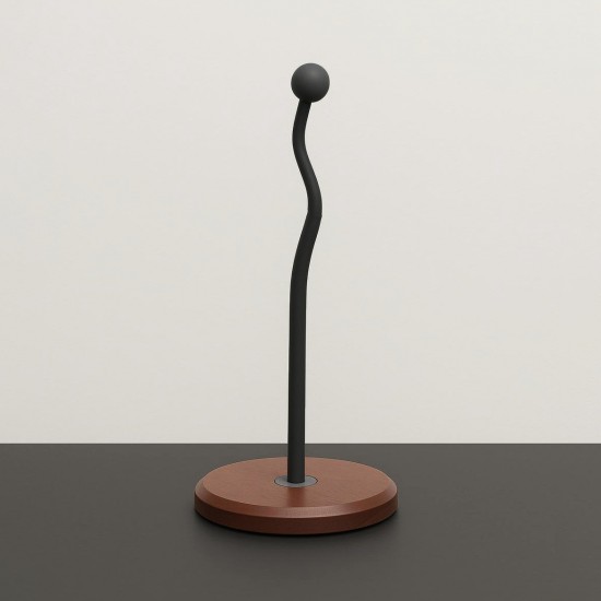 Metal & Wooden Paper Towel Holder