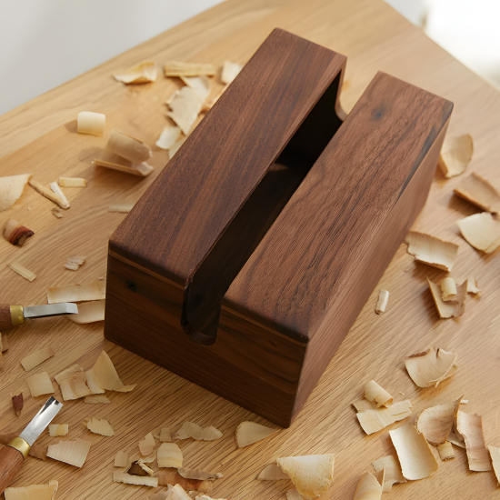 Wooden Tissue Box