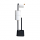 Bathroom Brush With Toilet Paper Holder