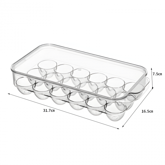 Acrylic Egg Organizer With Lid