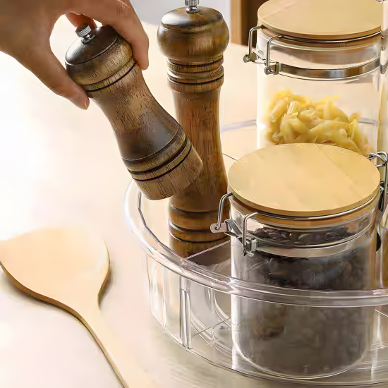 Rotating Plastic Organizer 4 Sections