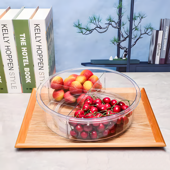 Rotating Plastic Organizer 4 Sections