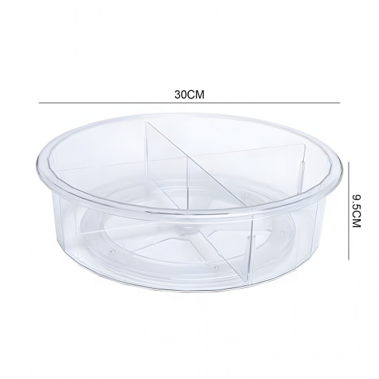 Rotating Plastic Organizer 4 Sections