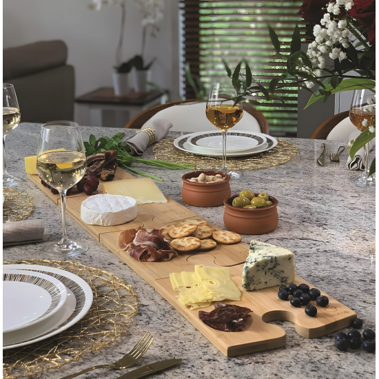 Wooden Cutting Boards 4 Pcs With Stand