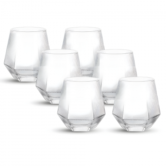 Glass Cups Set 6 Pieces