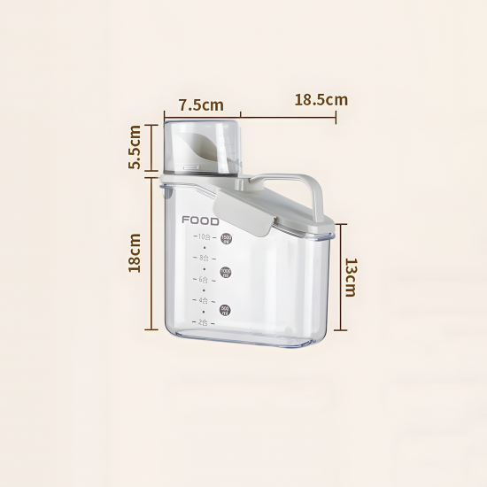 Plastic Food Container 1800 ml