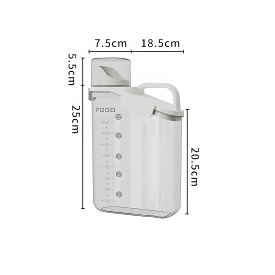 Plastic Food Container 2800 ml