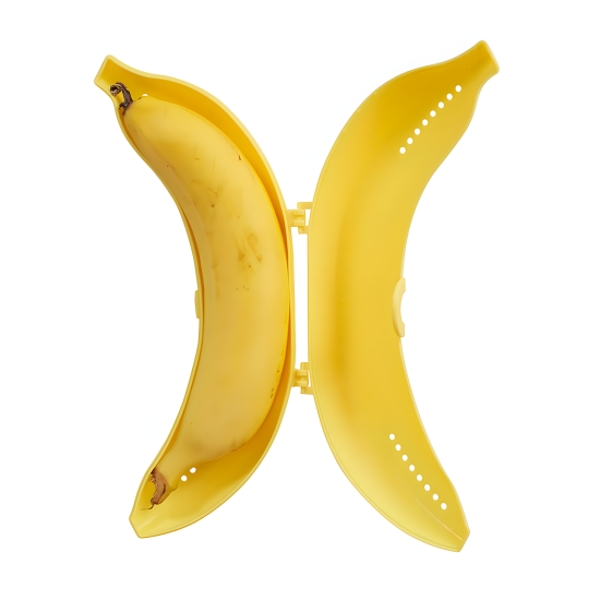 Plastic Food Container Banana Shaped