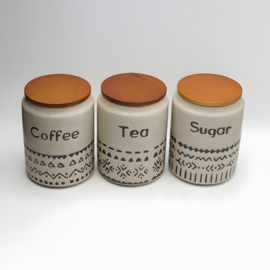 Porcelain Jars Set of 3