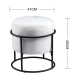 Cotton Chair with Metal Stand