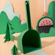 Plastic Broom & Dustpan