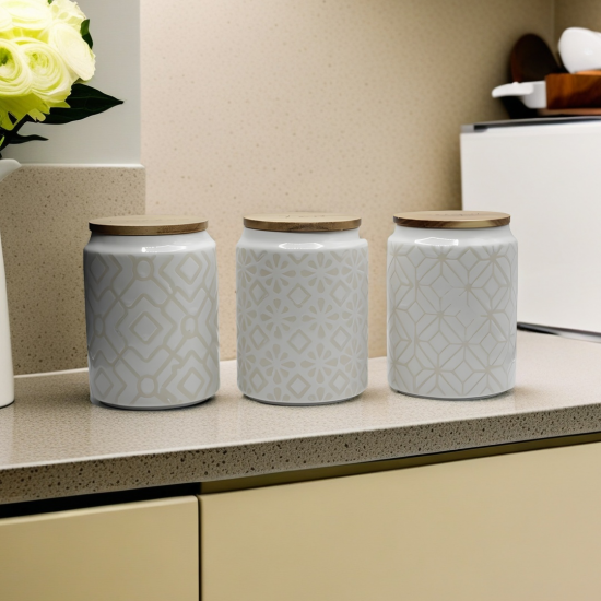 Porcelain Jars Set of 3