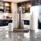 Porcelain Salt Shakers & Oil Dispensers Set 4 Pcs With Stand