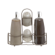 Porcelain Salt Shakers & Oil Dispensers Set