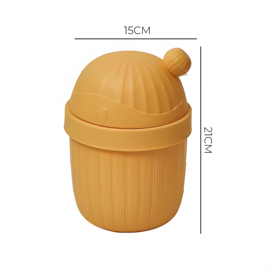 Plastic Trash Can With Lid