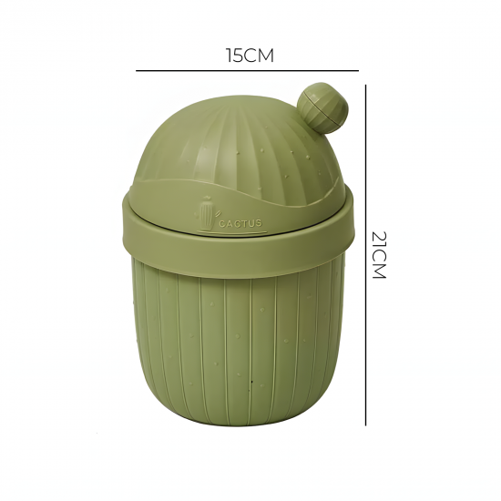 Plastic Trash Can With Lid