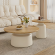 Wooden & Metal Table Set 2 pieces