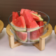 Glass Bowl & Wooden Base