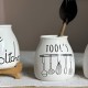 Porcelain Organizer & Wooden Stand