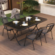 Glass & Metal Table 120*70 cm