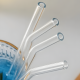 Glass Straws 4 pcs + Cleaning Brush