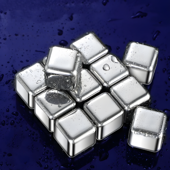 Stainless Steel Ice Cubes 4 Pcs