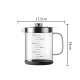 Glass Jug & Strainer 1500 ml