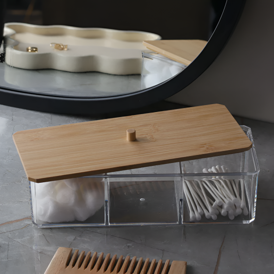 Acrylic And Wooden Organizer