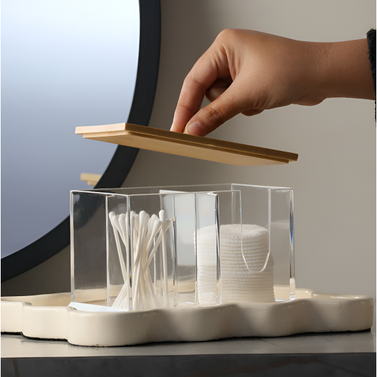 Acrylic And Wooden Organizer