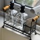 Metal Organizer & 2 Soap Dispensers Set