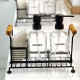 Metal Organizer & 2 Soap Dispensers Set