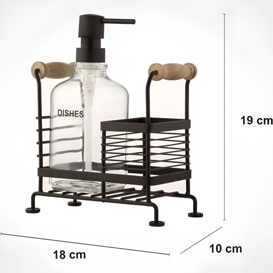 Metal Organizer & Soap Dispenser & Sponge