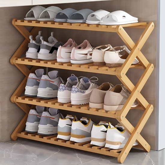 Wooden Shoes Rack 4 Layers