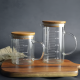 Glass Measuring Cup With Wooden Lid 500 ml