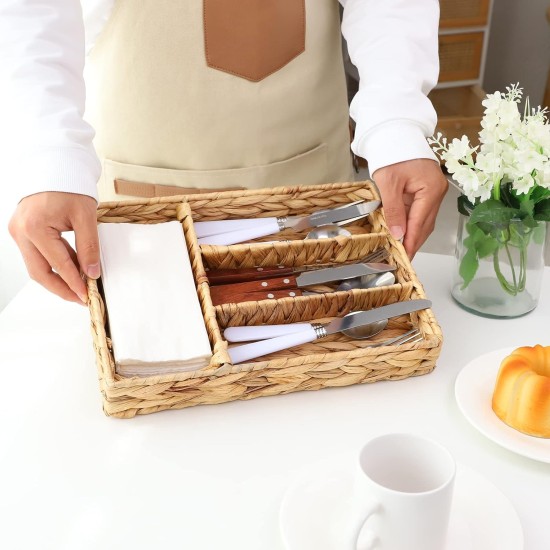 Straw Drawer Organizer