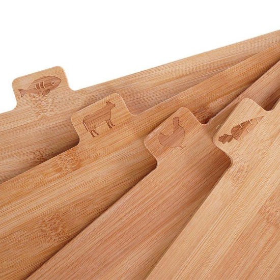 Set of 4 Wooden Chopping Boards