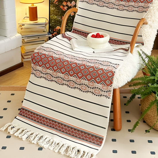 Boho Cotton Tassel Rug 60*150 cm