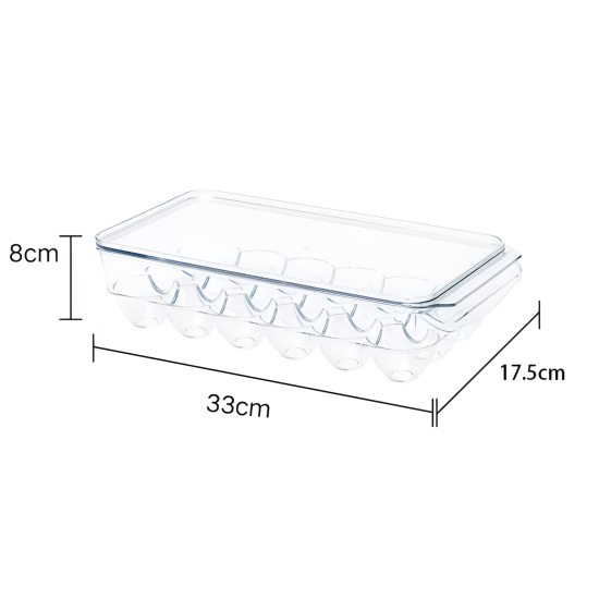 Acrylic Egg Organizer With Lid