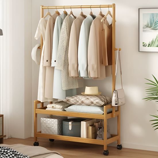 Wooden Clothing Rack