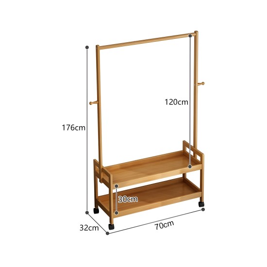 Wooden Clothing Rack