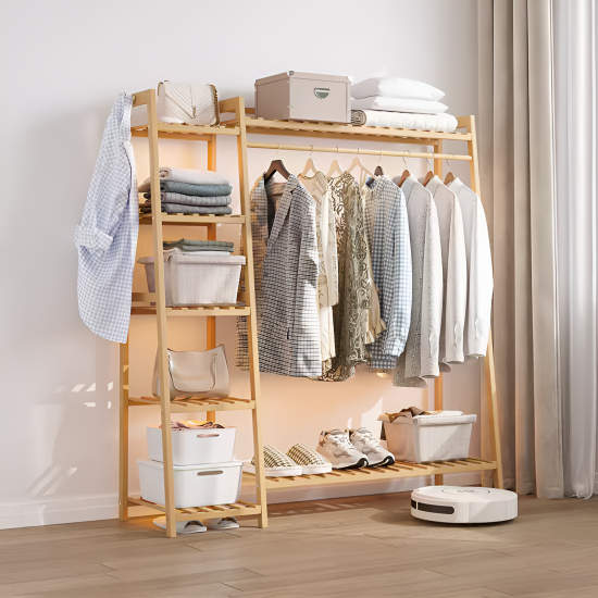 Wooden Clothing Rack