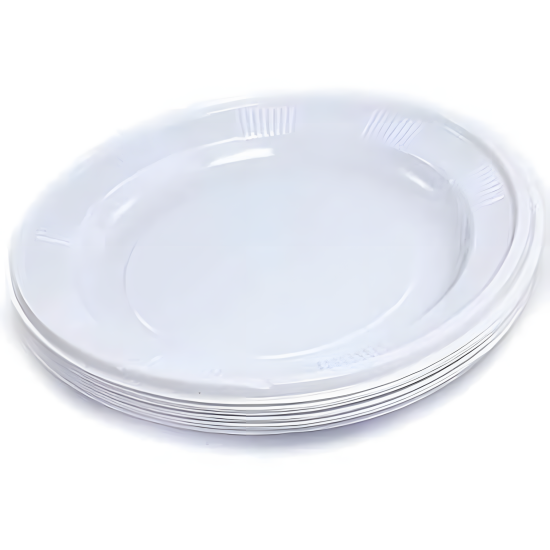 Plastic Plates 18.5 cm – 50 pcs