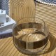 Wooden & Glass Vase