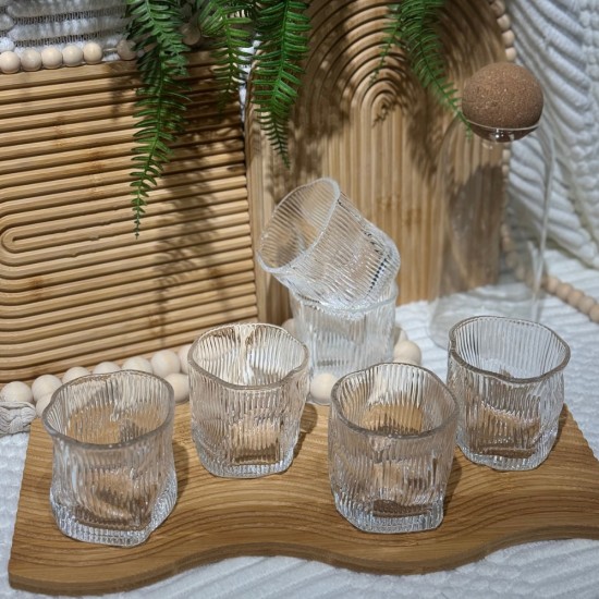 Glass Cups Set 6 Pieces