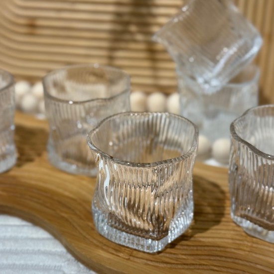 Glass Cups Set 6 Pieces