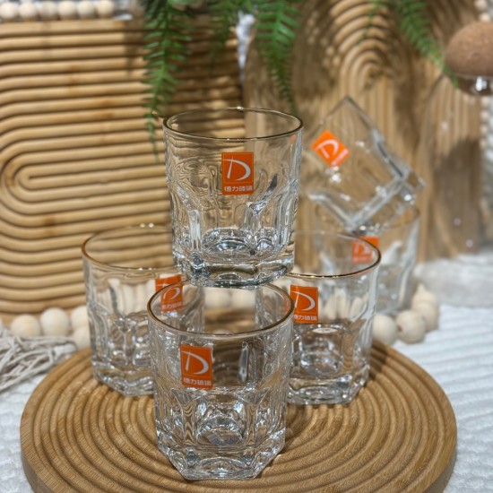 Glass Cups Set 6 Pieces