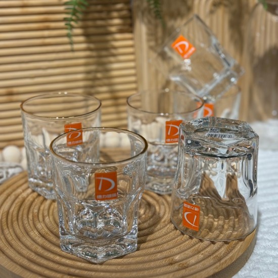Glass Cups Set 6 Pieces