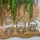 Glass Jar Set 3 Pieces