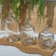 Glass Jar Set 3 Pieces